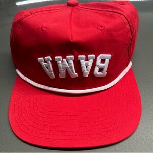 Upside Down Alabama Bama Crimson performance hat cap new